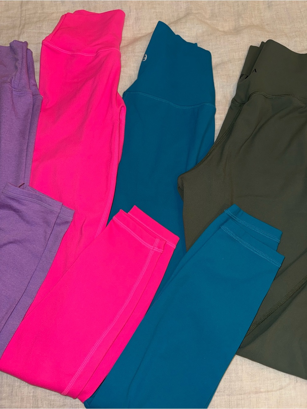Ptula Leggings - Pink, Purple, Blue, Teal, Olive - Picture 4 of 9